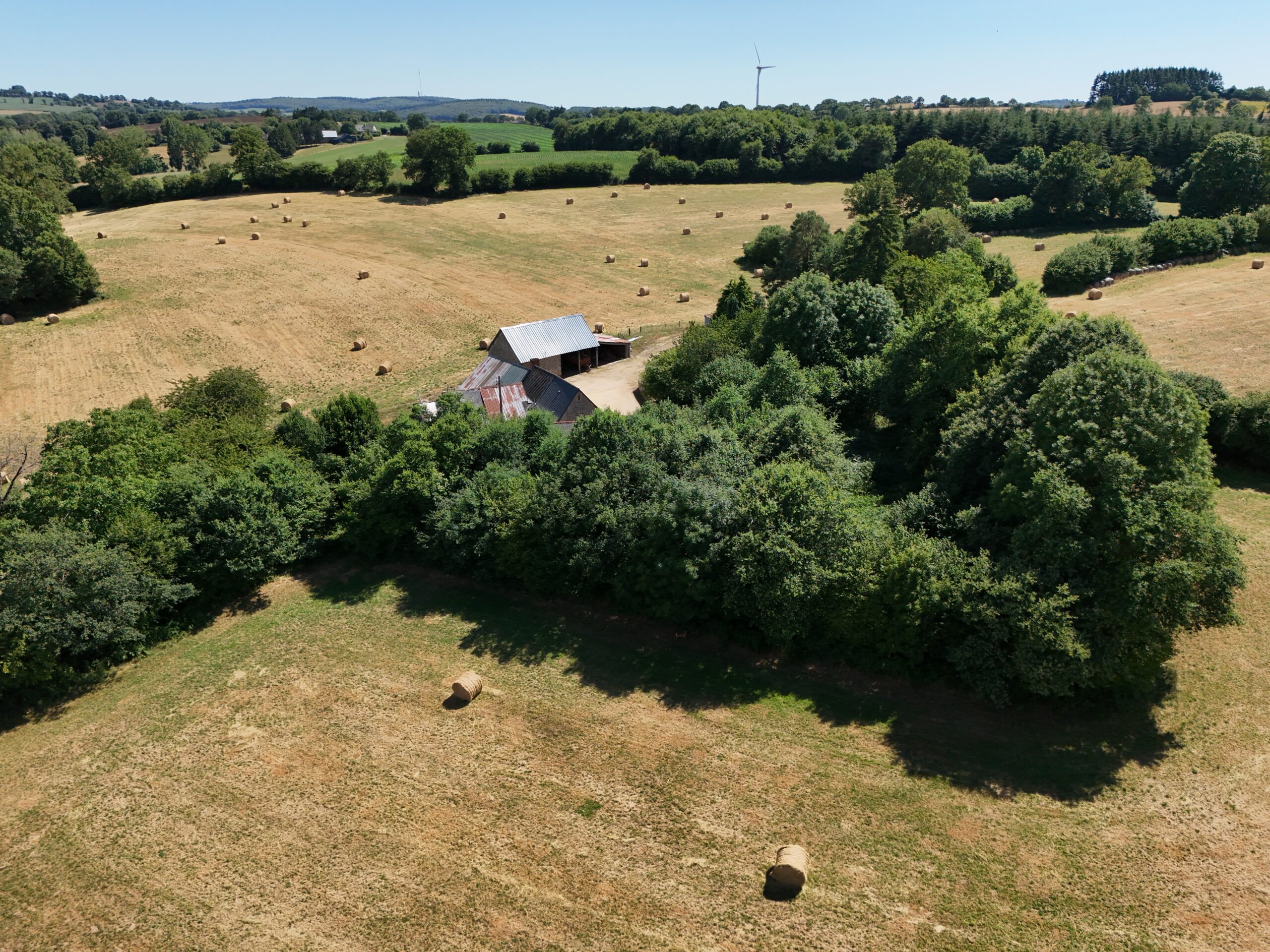Vue aérienne par drone d’un projet immobilier en France